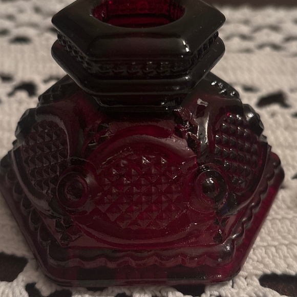 Vintage Avon 1876 Cape Cod Ruby Red Candle Holder for Valentine's Day!♥️ - Picture 2 of 4